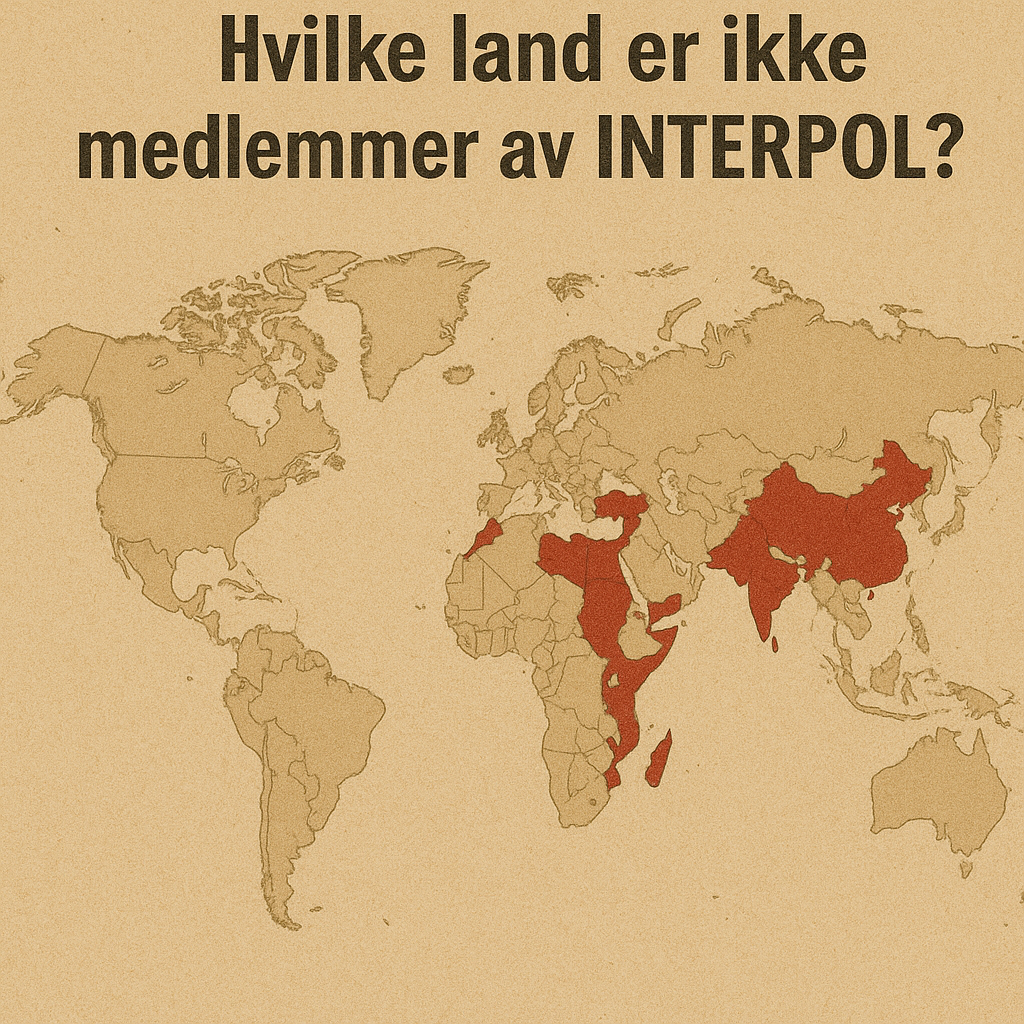 Hvilke land er ikke medlemmer av Interpol