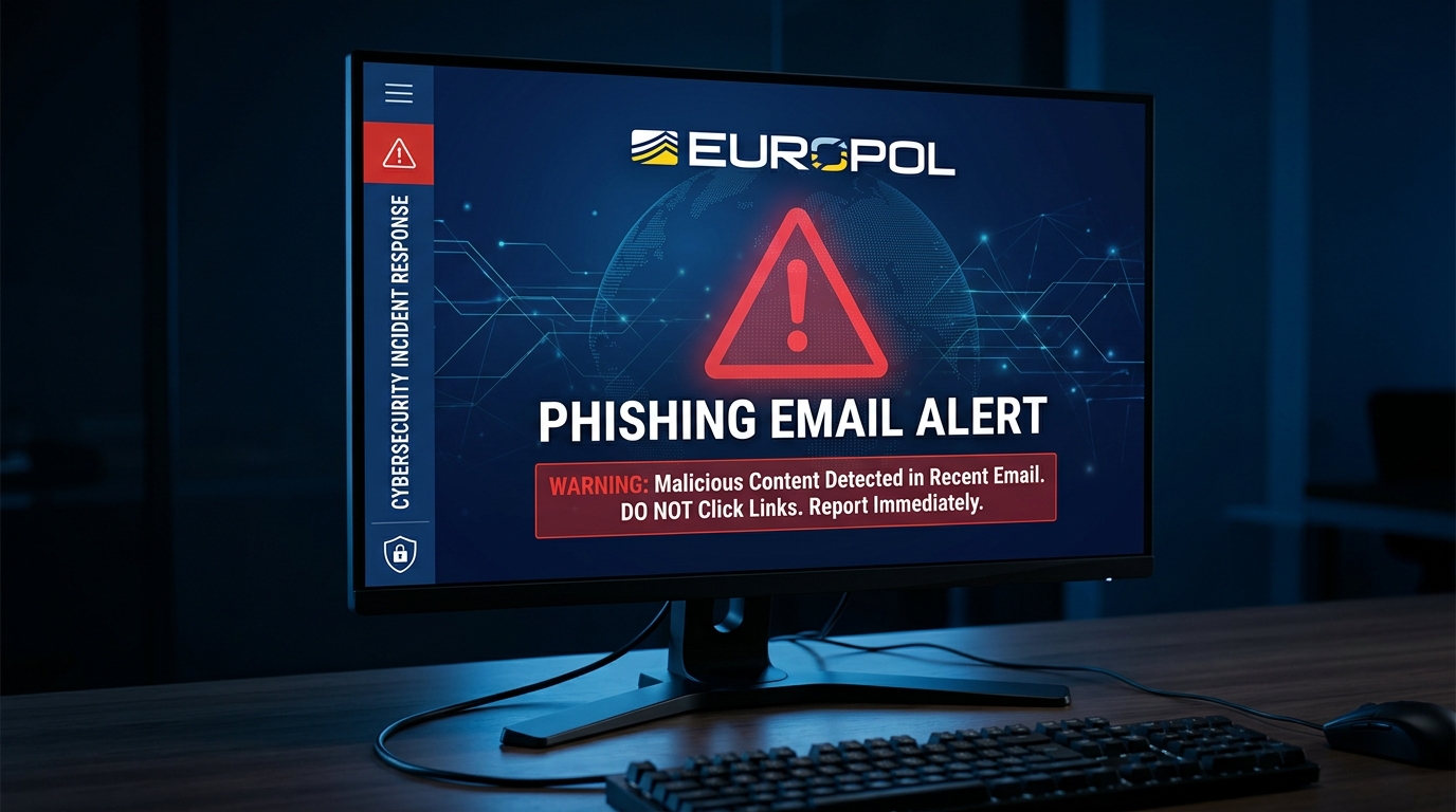 Europol phishing nep-mail waarschuwing